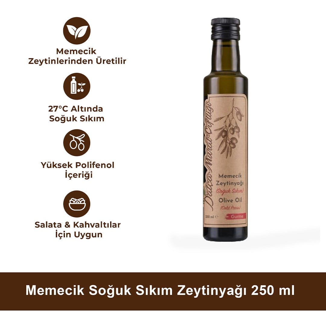 Memecik Soğuk Sıkım Zeytinyağı 250 ml