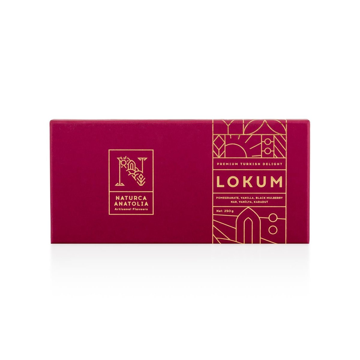 Nar,Vanilya,Karadut Lokum 250 gr - Naturca