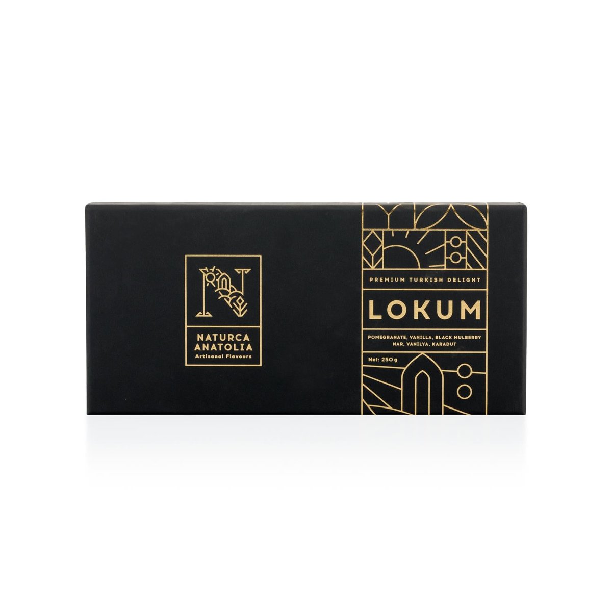 Nar,Vanilya,Karadut Vip Beyaz Lokum 250 gr - Naturca