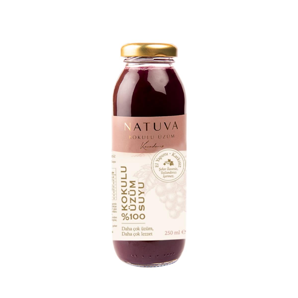 Natuva Şekersiz Üzüm Suyu 250 ml -Natuva