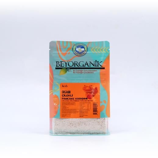 Organik Çilekli Pankek Karışımı 200gr - Beyorganik
