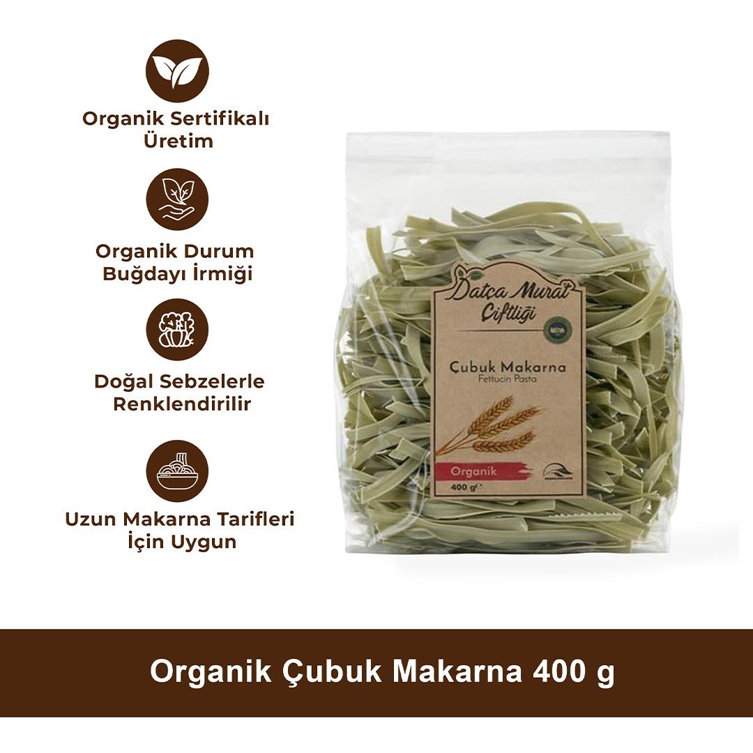 Organik Çubuk Makarna 400 gr