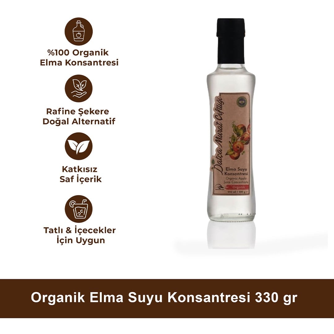 Organik Elma Suyu Konsantresi 330 gr