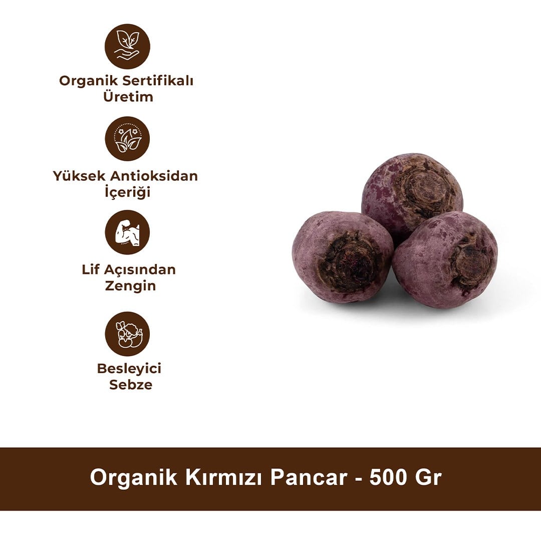 Organik Kırmızı Pancar - 500 Gr
