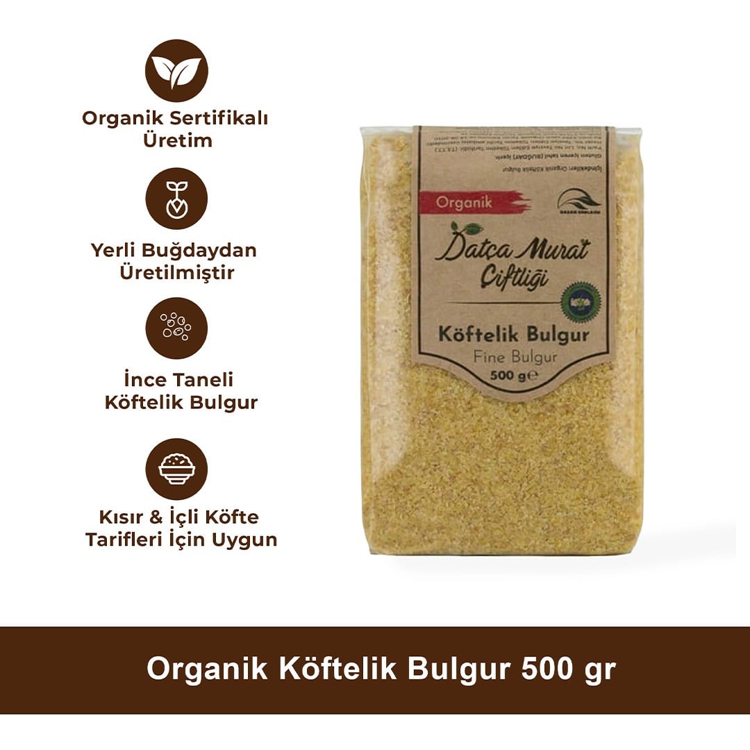 Organik Köftelik Bulgur 500 gr