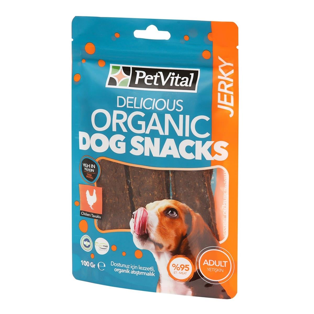 Organik Köpek Ödül Maması Jerky 100 gr - PetVital