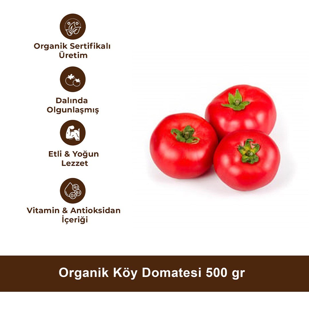 Organik Köy Domatesi 500 gr