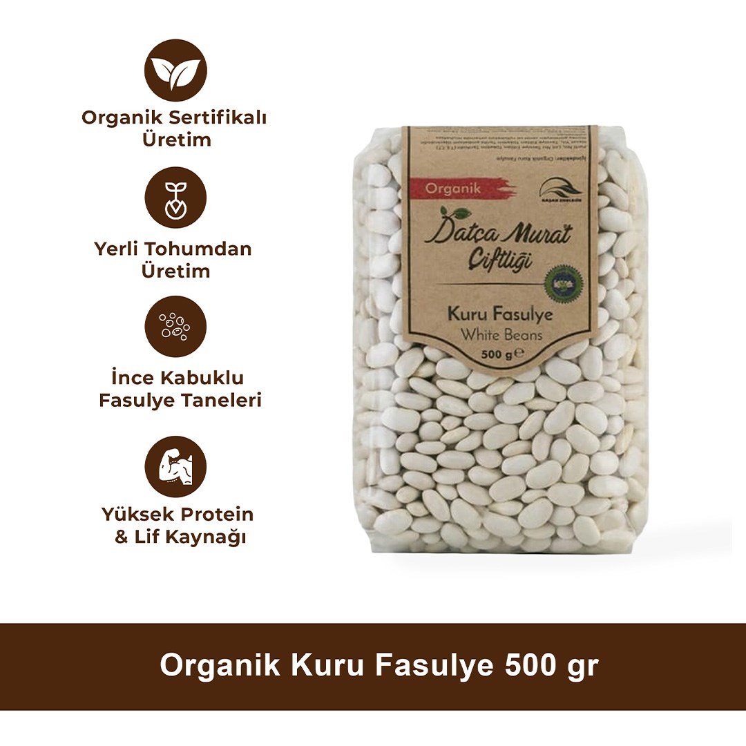 Organik Kuru Fasulye 500 gr