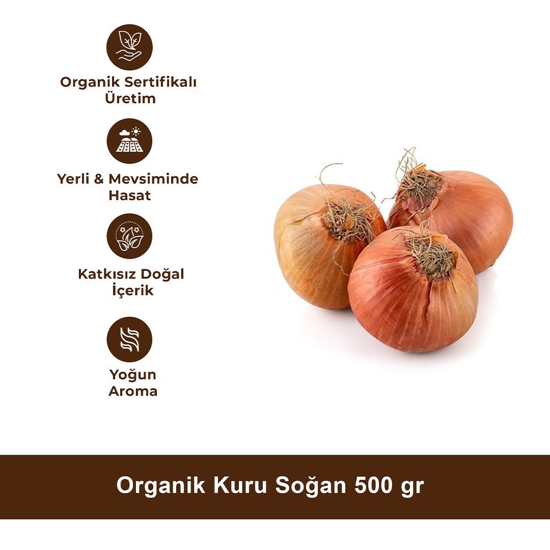 Organik Kuru Soğan 500 gr