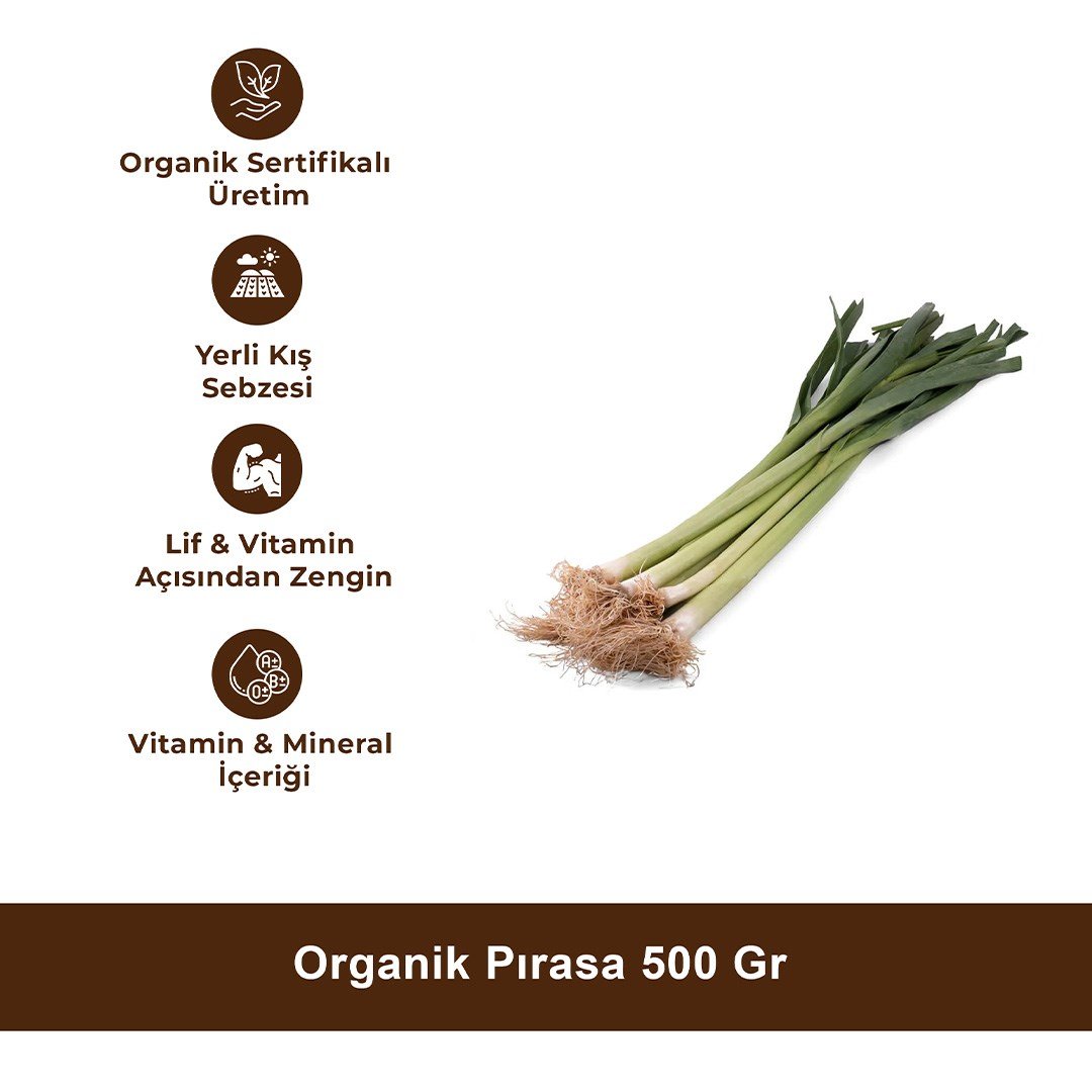 Organik Pırasa 500 Gr