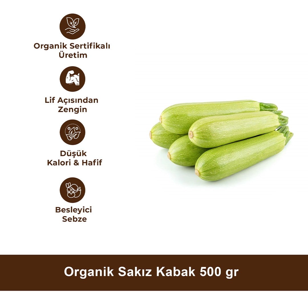 Organik Sakız Kabak 500 gr