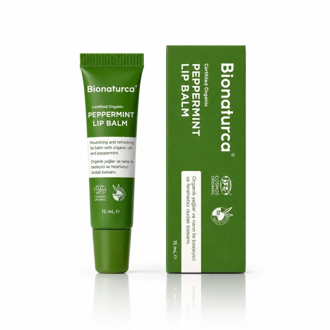 Organik Sertifikalı Nane Özlü Dudak Balmı 15 ml-Bionaturca