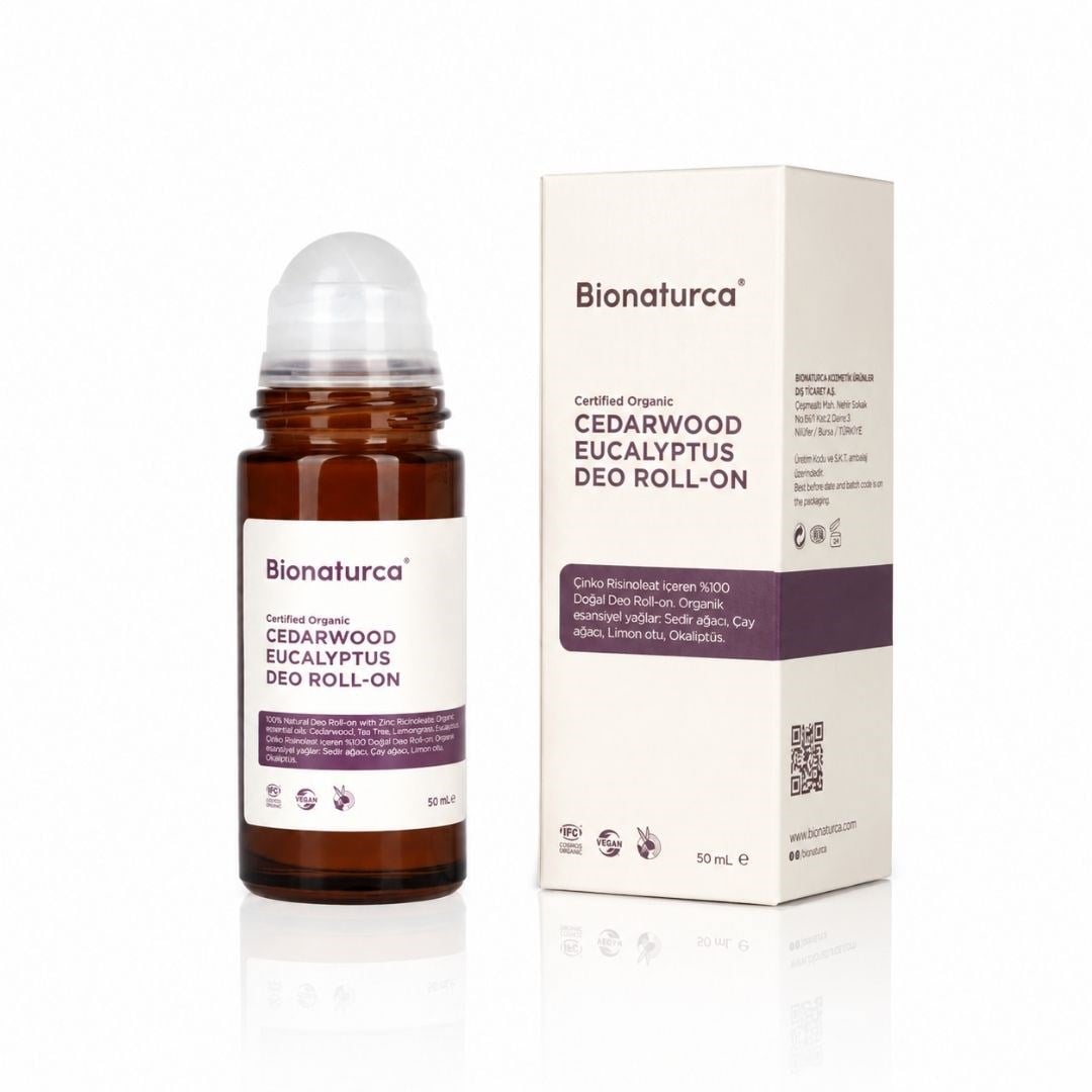 Organik Sertifikalı Sedir Ağacı & Okaliptüs Deo Roll-On 50 ml - Bionaturca