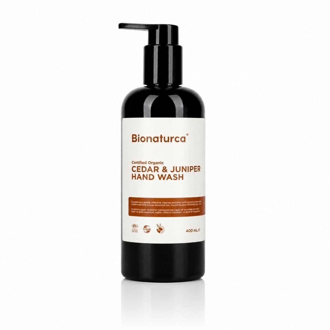 Organik Sertifikalı Sedir & Ardıç Özlü Sıvı El Yıkama Sabunu 400 ml - Bionaturca
