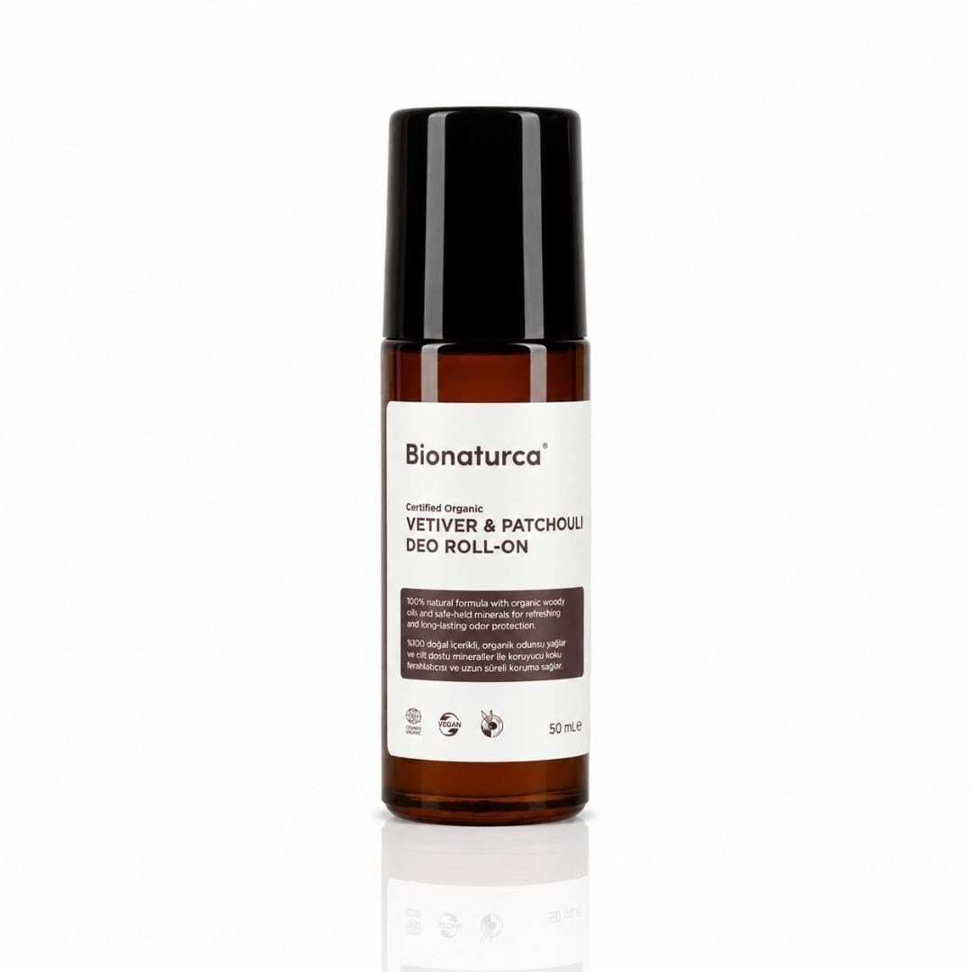 Organik Sertifikalı Vetiver & Paçuli Deo Roll-On 50 ml - Bionaturca