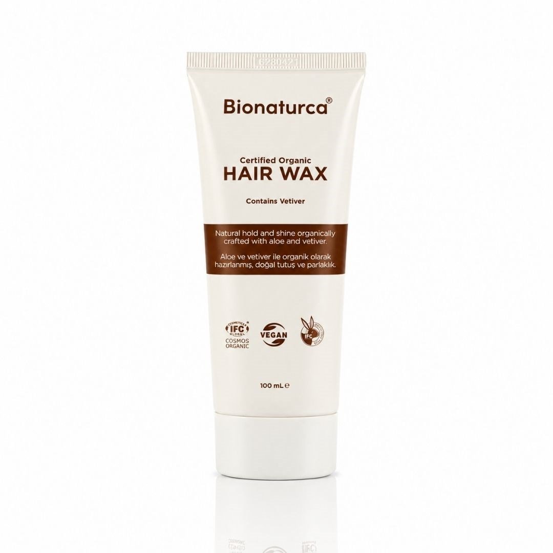 Organik Sertifikalı Vetiverli Saç Şekillendirici Bitkisel Wax 100 ml - Bionaturca