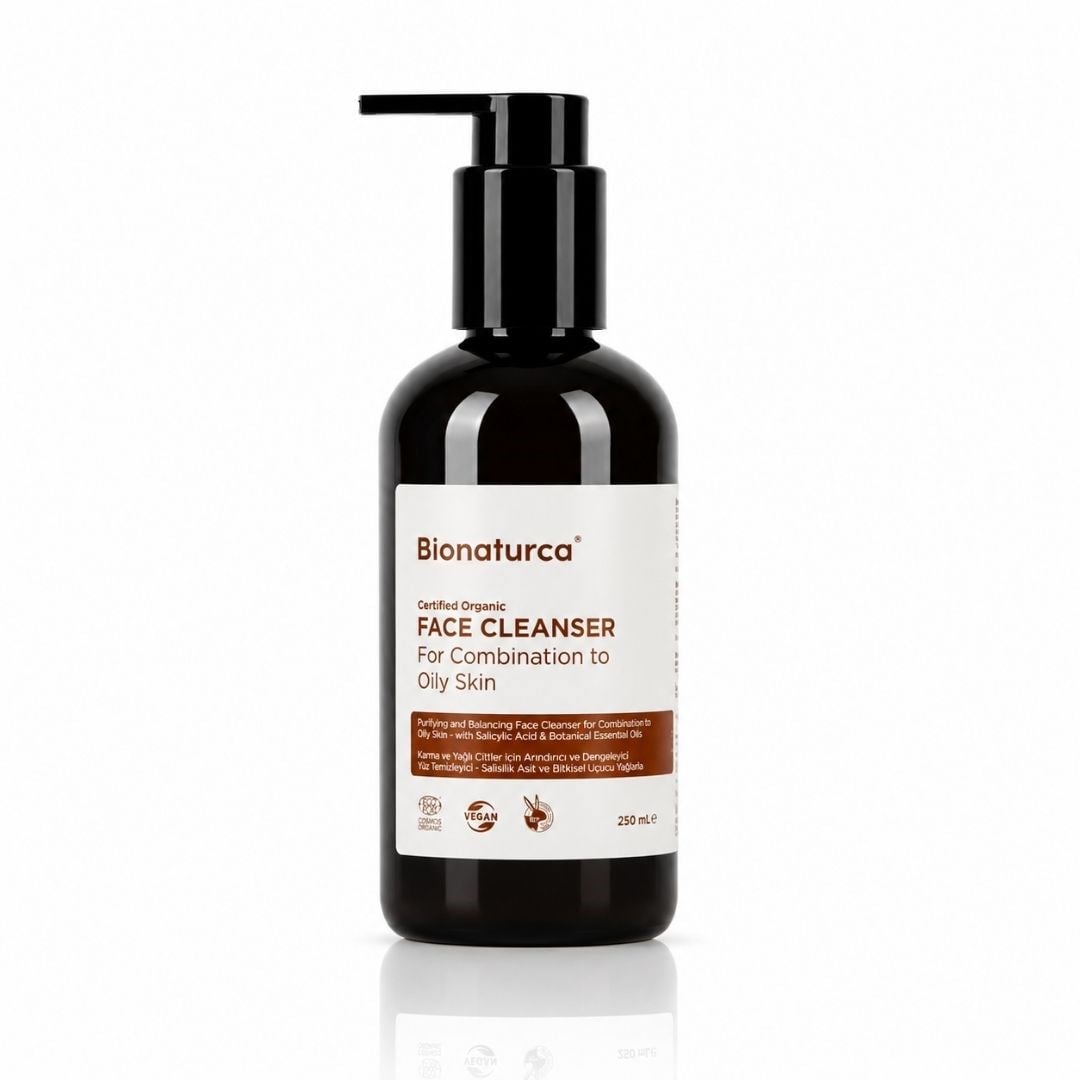 Organik Sertifikalı Yağlı Ciltler İçin Arındırıcı Yüz Temizleme Jeli 250 ml-Bionaturca