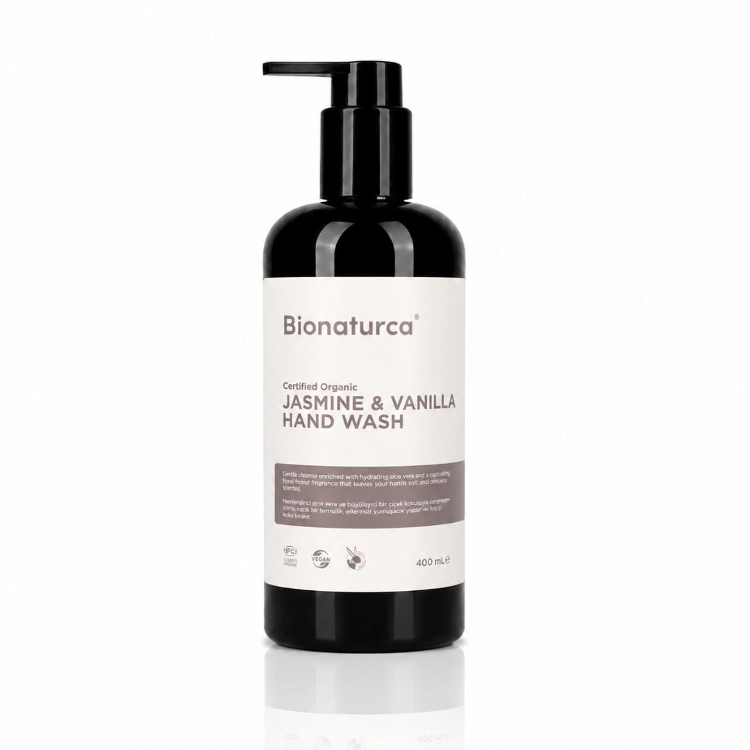 Organik Sertifikalı Yasemin & Vanilya Sıvı El Sabun 400 ml - Bionaturca