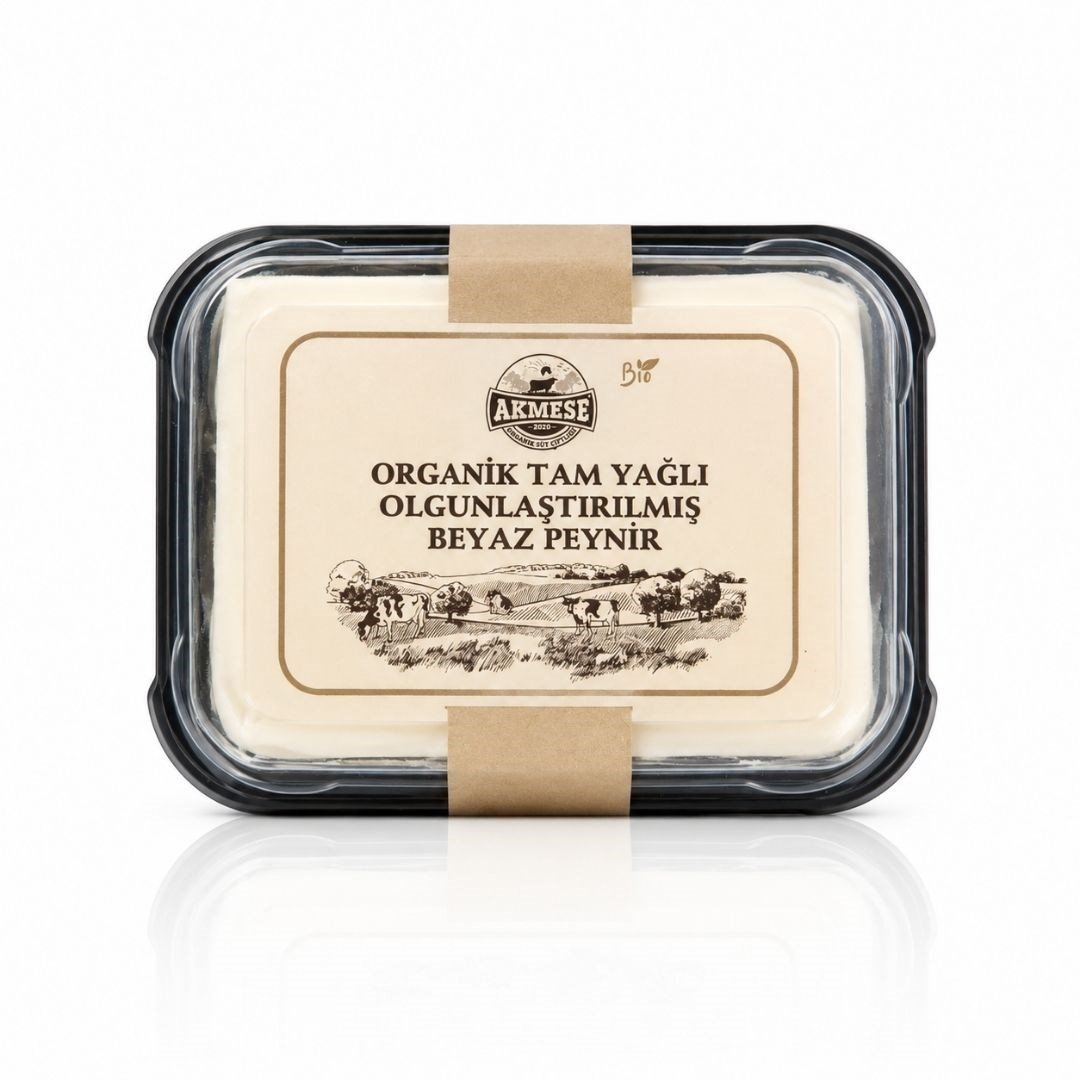 Organik Tam Yağlı Olgunlaştırılmış Beyaz Peynir 350 gr - Akmeşe