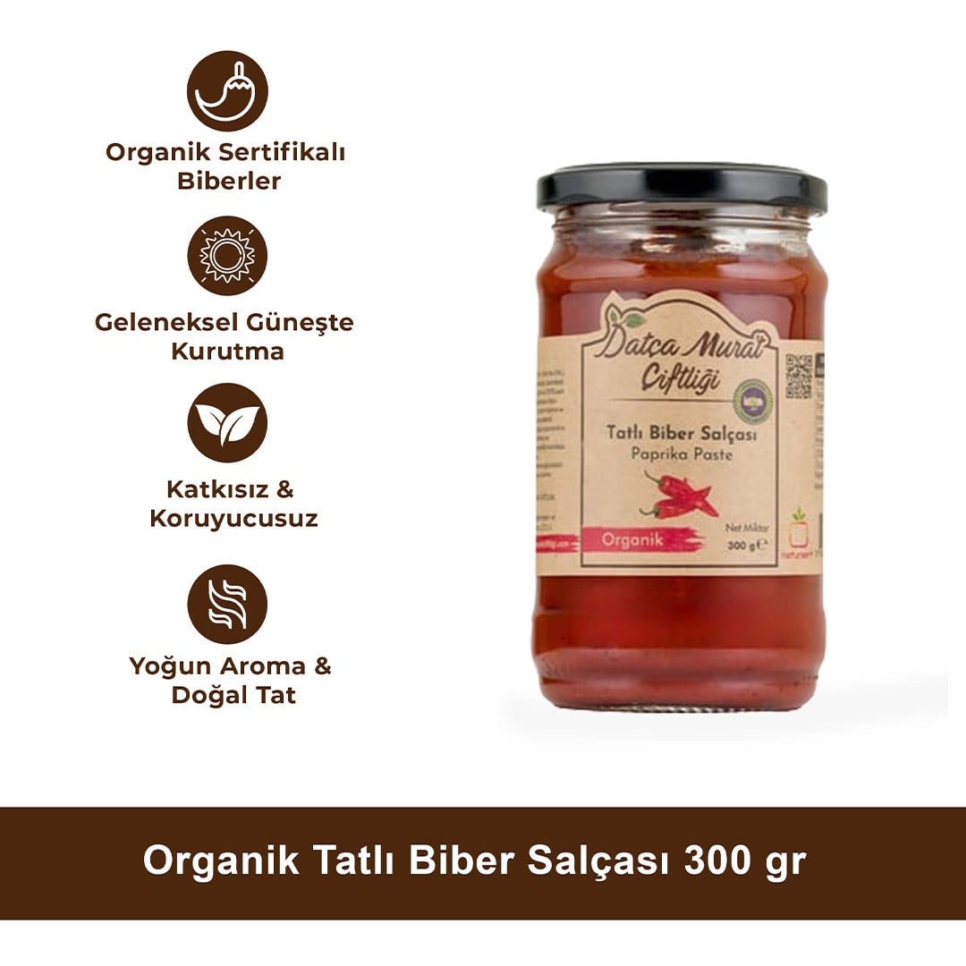 Organik Tatlı Biber Salçası 300 gr