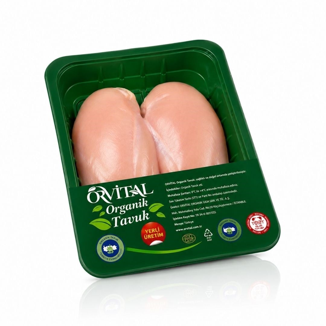 Organik Tavuk Bonfile 600 gr - Orvital
