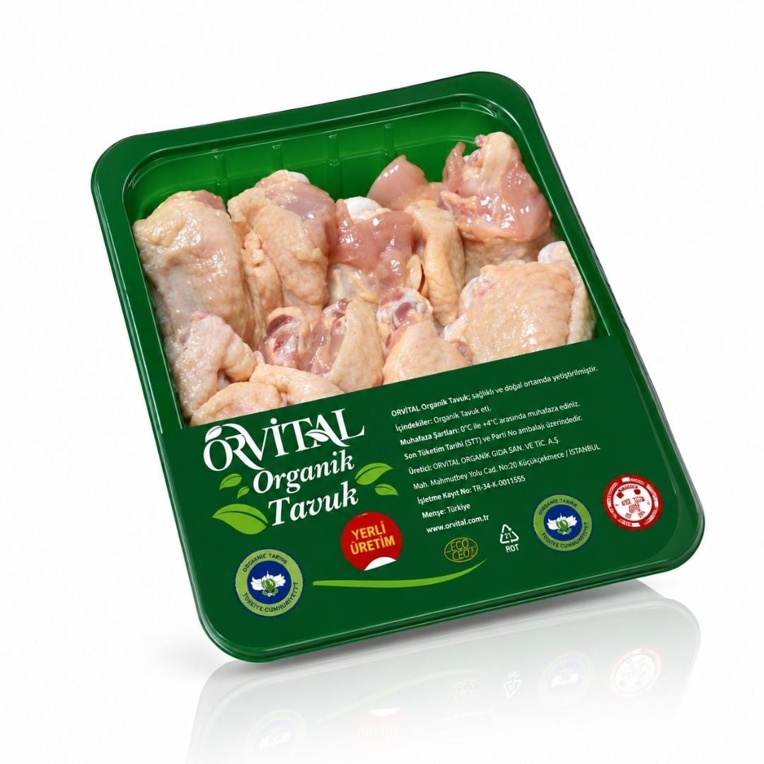Organik Tavuk Kanat Izgara 700 gr - Orvital