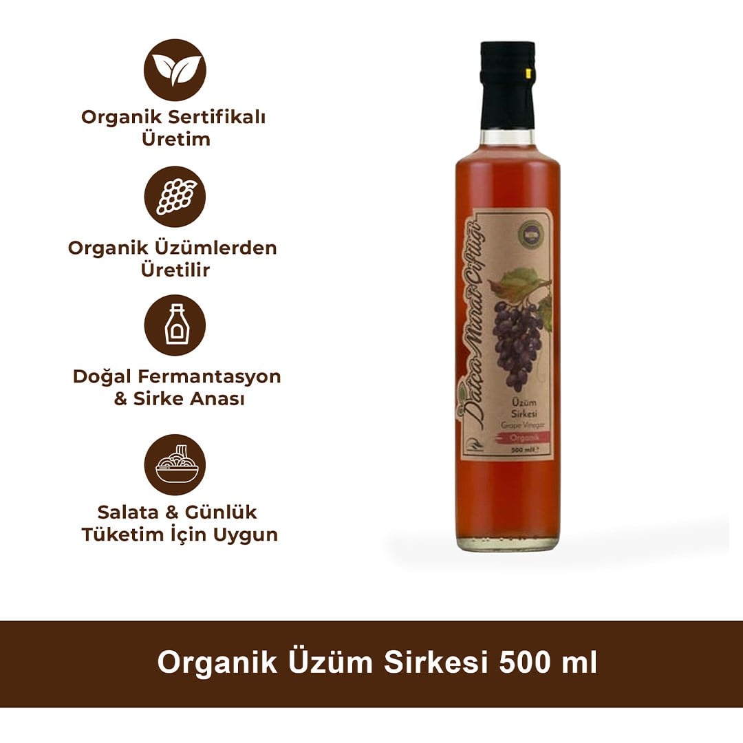 Organik Üzüm Sirkesi 500 ml