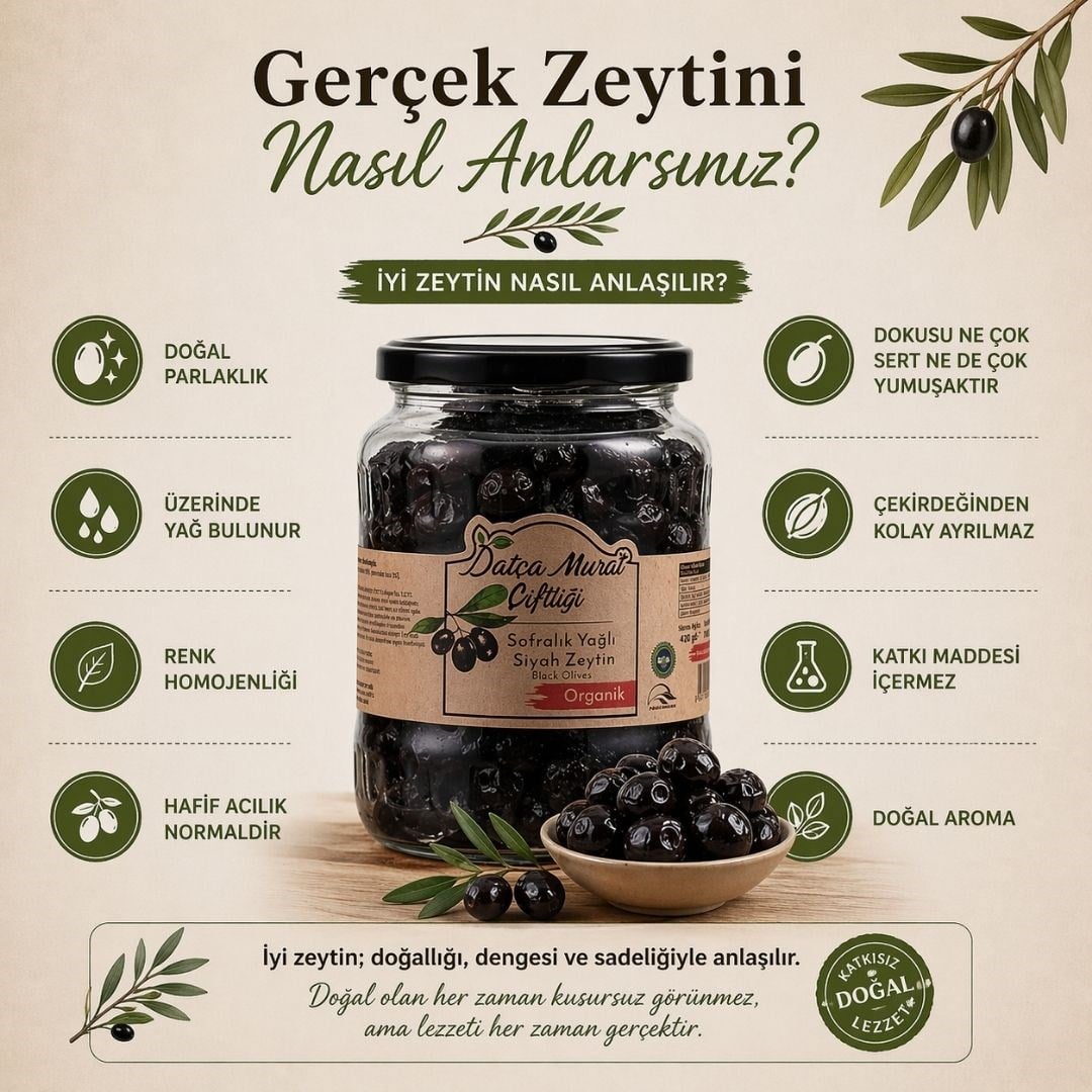 Organik Yağlı Sofralık Zeytin 420 gr