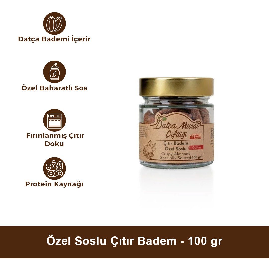 Özel Soslu Çıtır Badem 100 gr