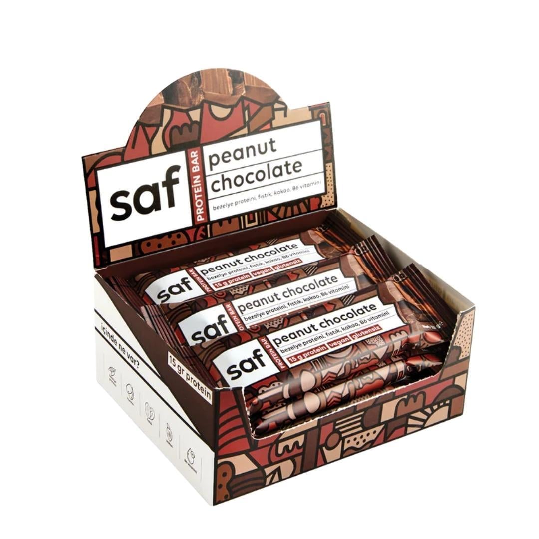 Peanut Chocolate High Protein Bar 50 gr - saf nutritoun