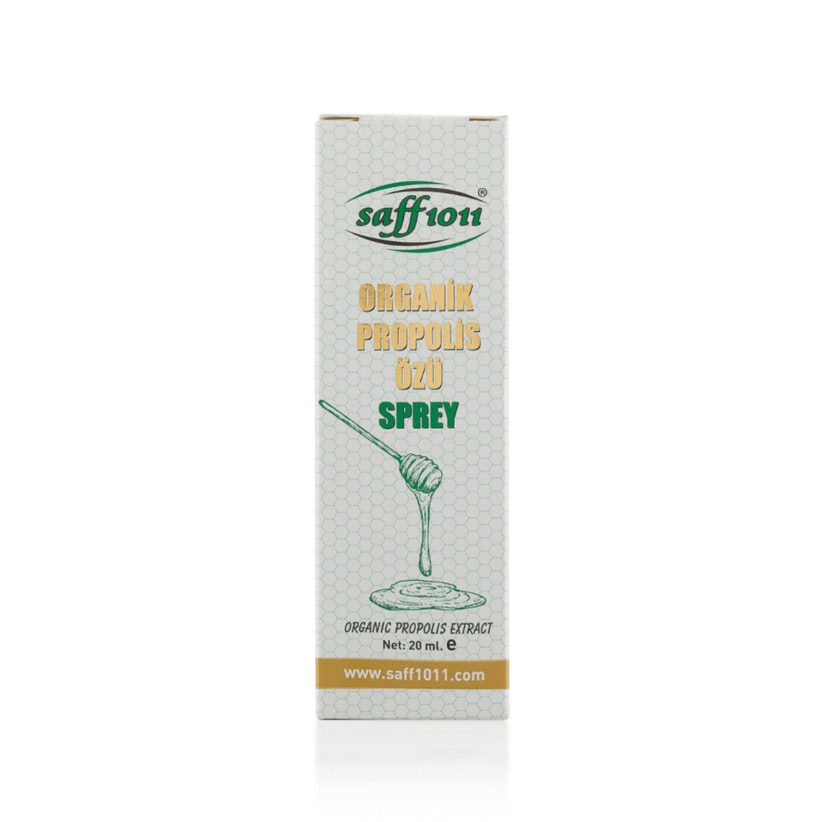 Saff 1011 Sertifikalı Organik Propolis Ekstraktı (Özü) Sprey 20 ml