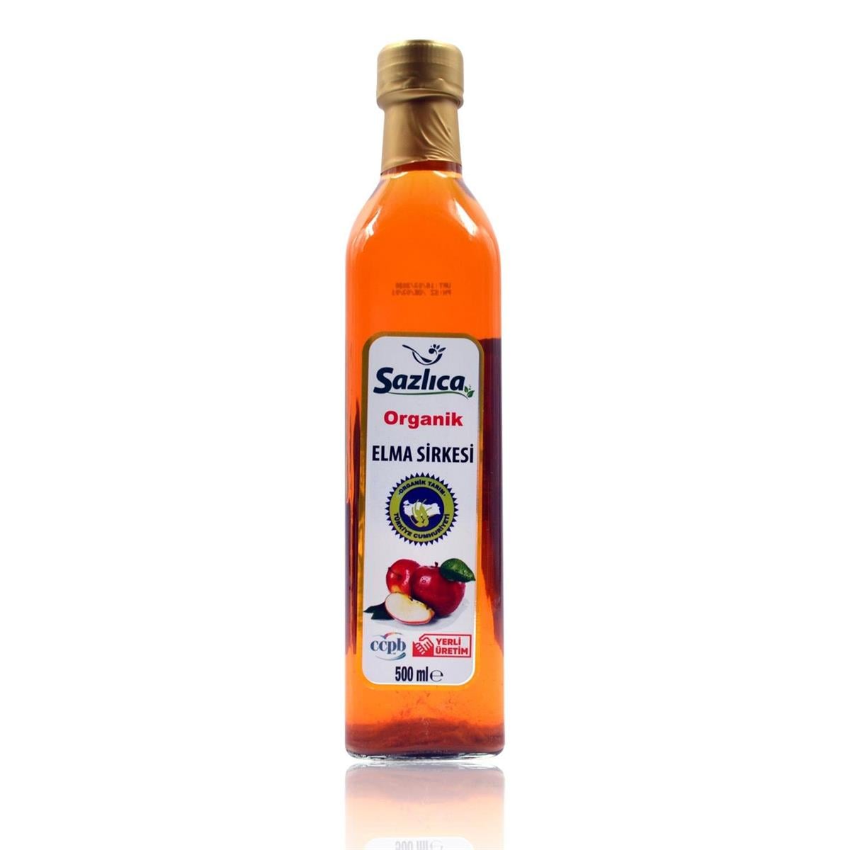 Sazlıca - Organik Elma Sirkesi 500 ml