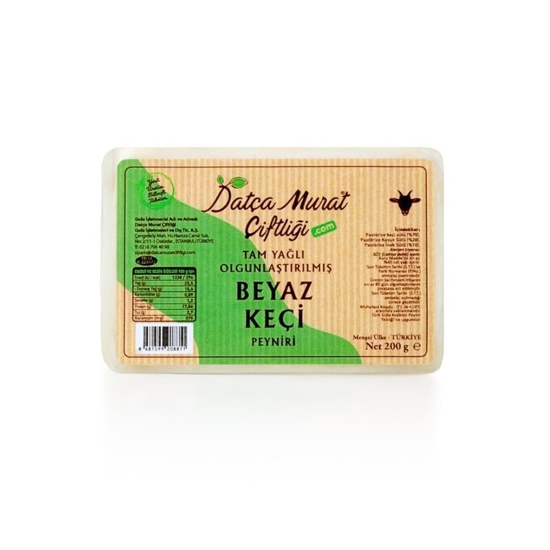 Tam Yağlı Beyaz Keçi Peyniri 200 gr