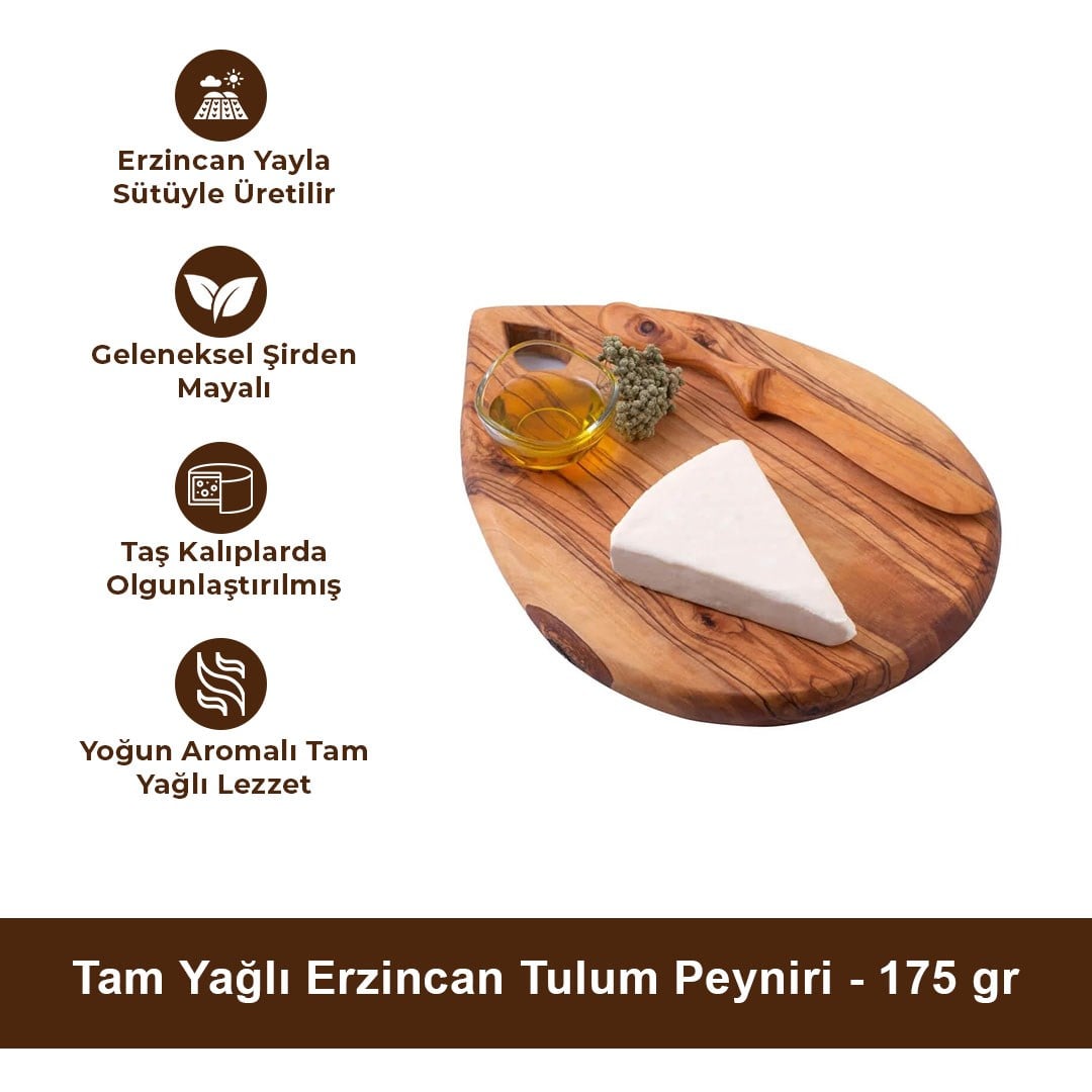 Tam Yağlı Erzincan Tulum Peyniri 175 gr