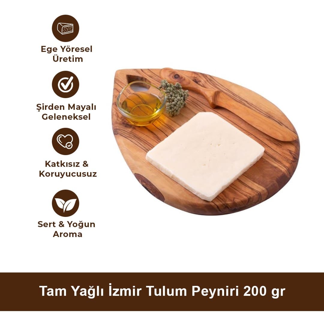 Tam Yağlı İzmir Tulum Peyniri 200 gr