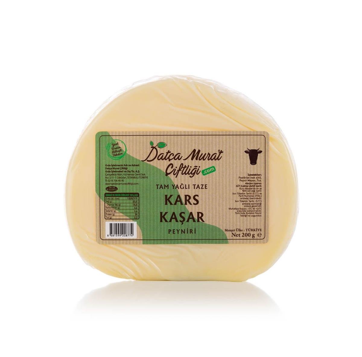 Tam Yağlı Kars Taze  Kaşar 200 gr