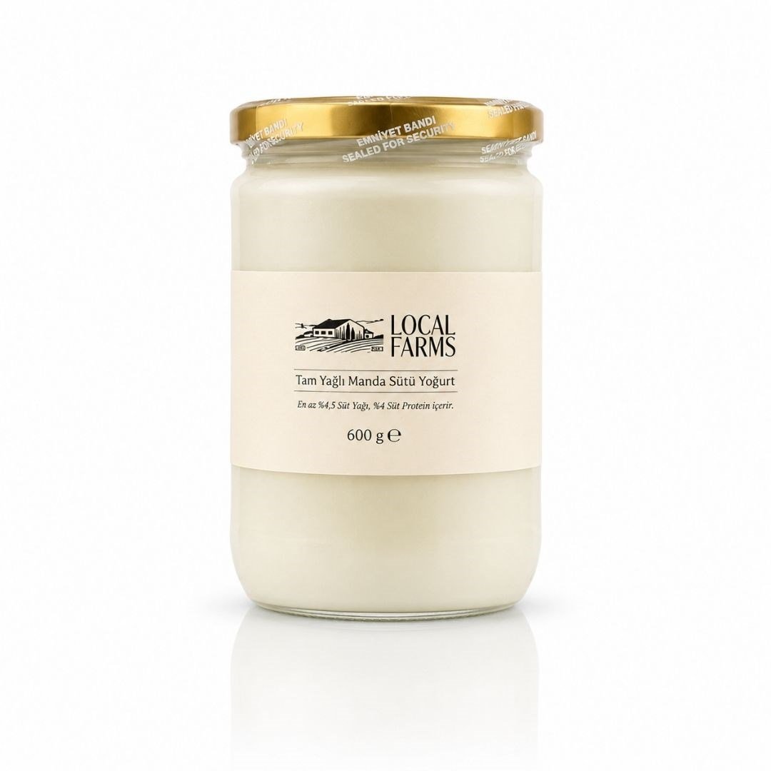 Tam Yağlı Manda Yoğurdu 600 gr - Local Farms