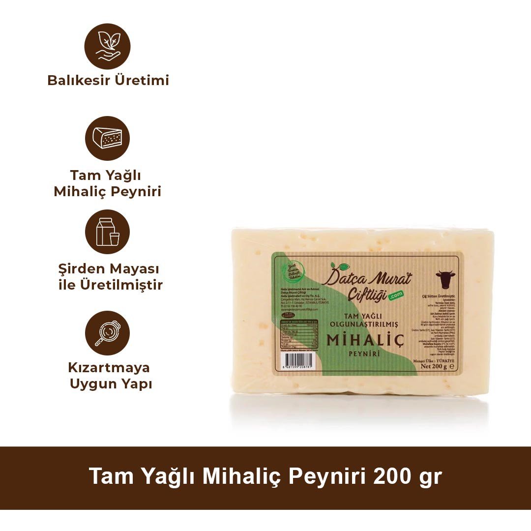 Tam Yağlı Mihaliç Peyniri 200 gr