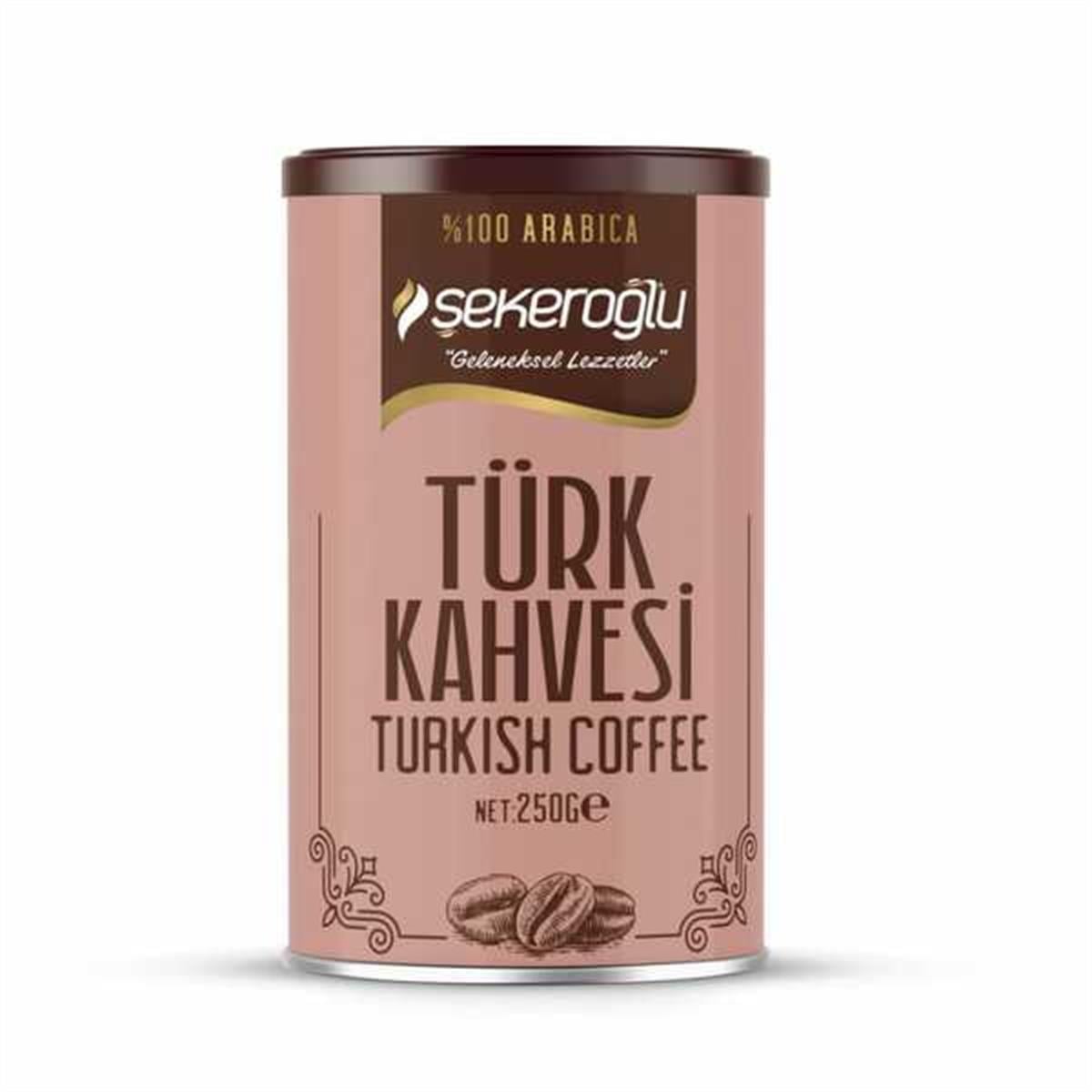 Türk Kahvesi Teneke Kutu 250 gr- Şekeroğlu