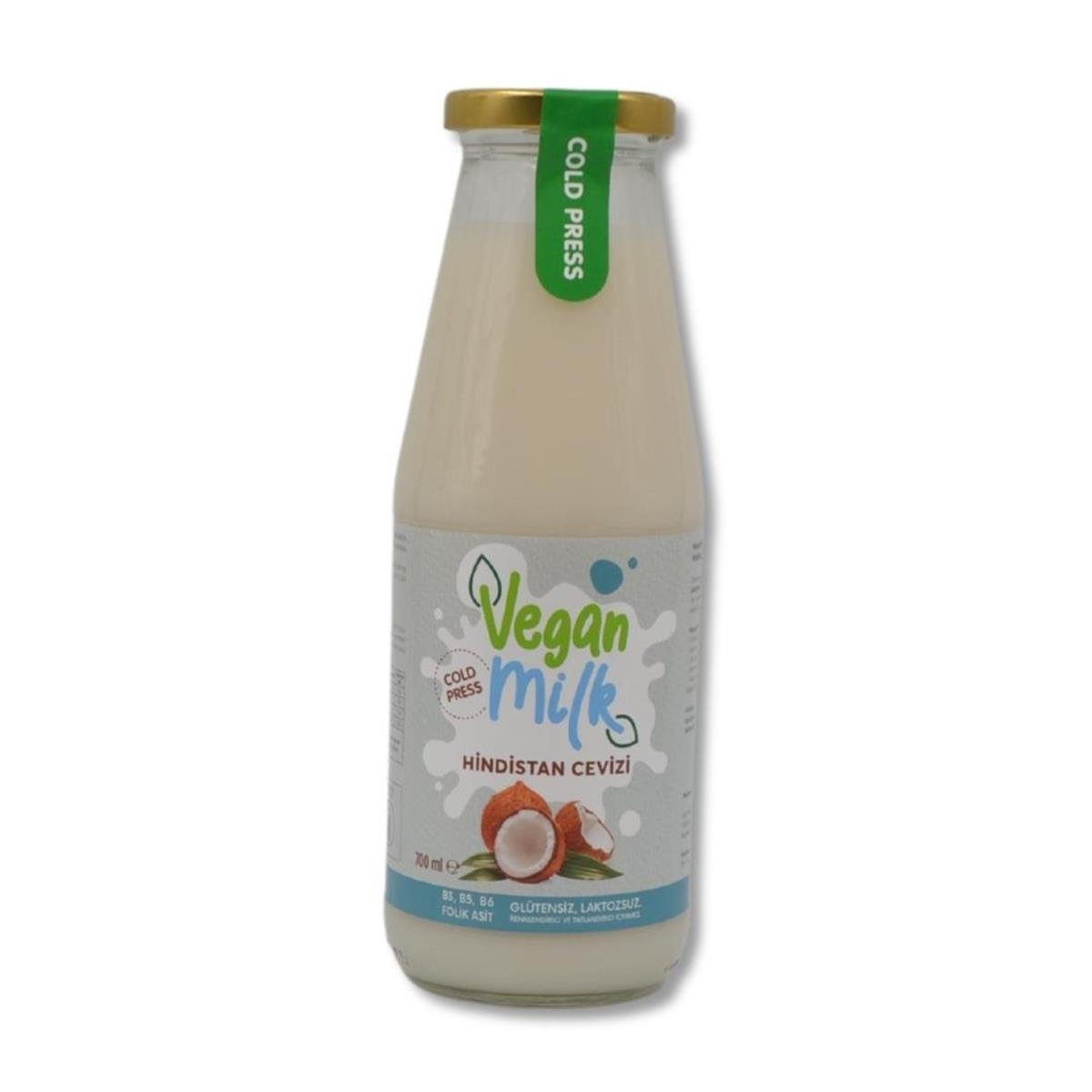 VeganMilk-Cam Şişede Hindistan Cevizi Sütü 700 ml