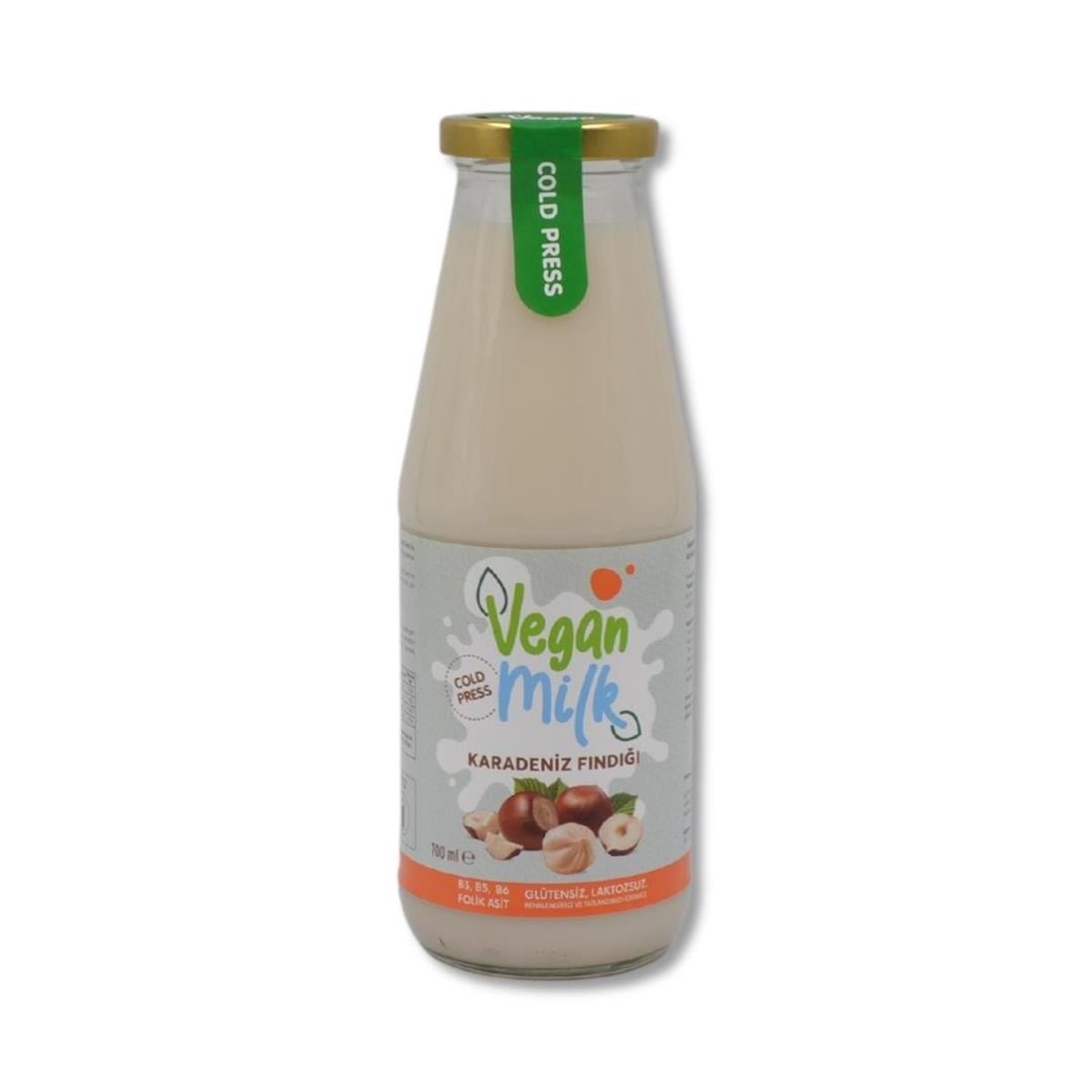 VeganMilk-Cam Şişede Karadeniz Fındığı Sütü 700 ml