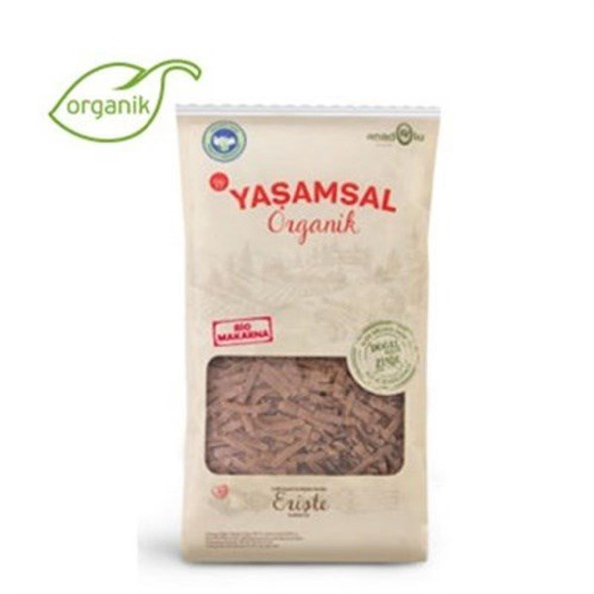 Yaşamsal Organik -Tam Buğday Erişte 500 gr