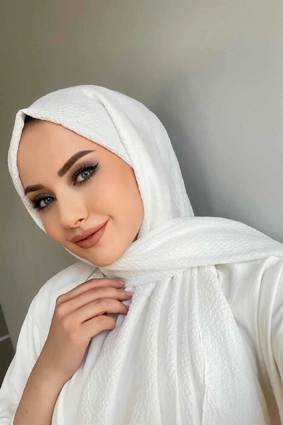 Naturel Şal Kırık Beyaz