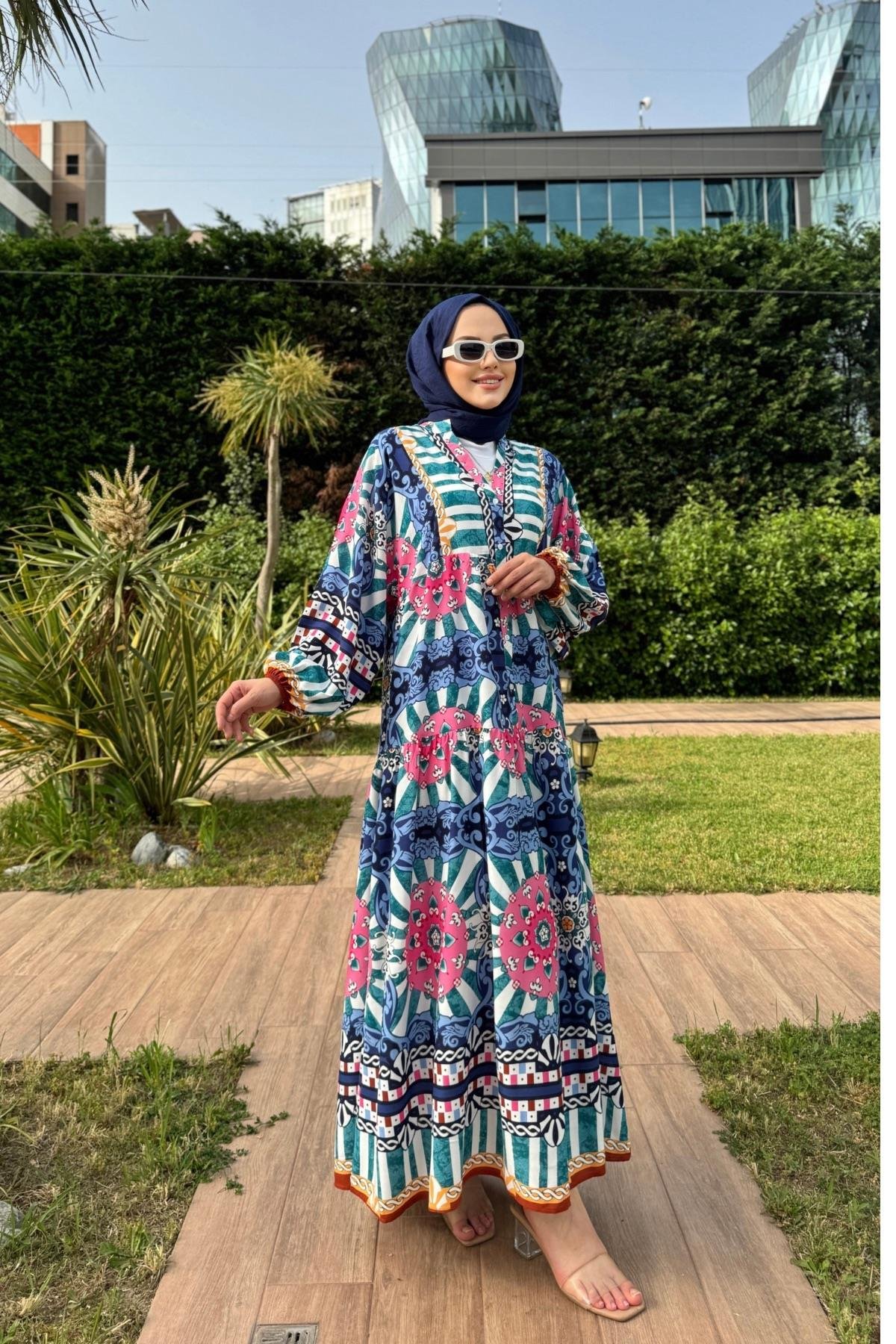 Viscose Dress Colorful