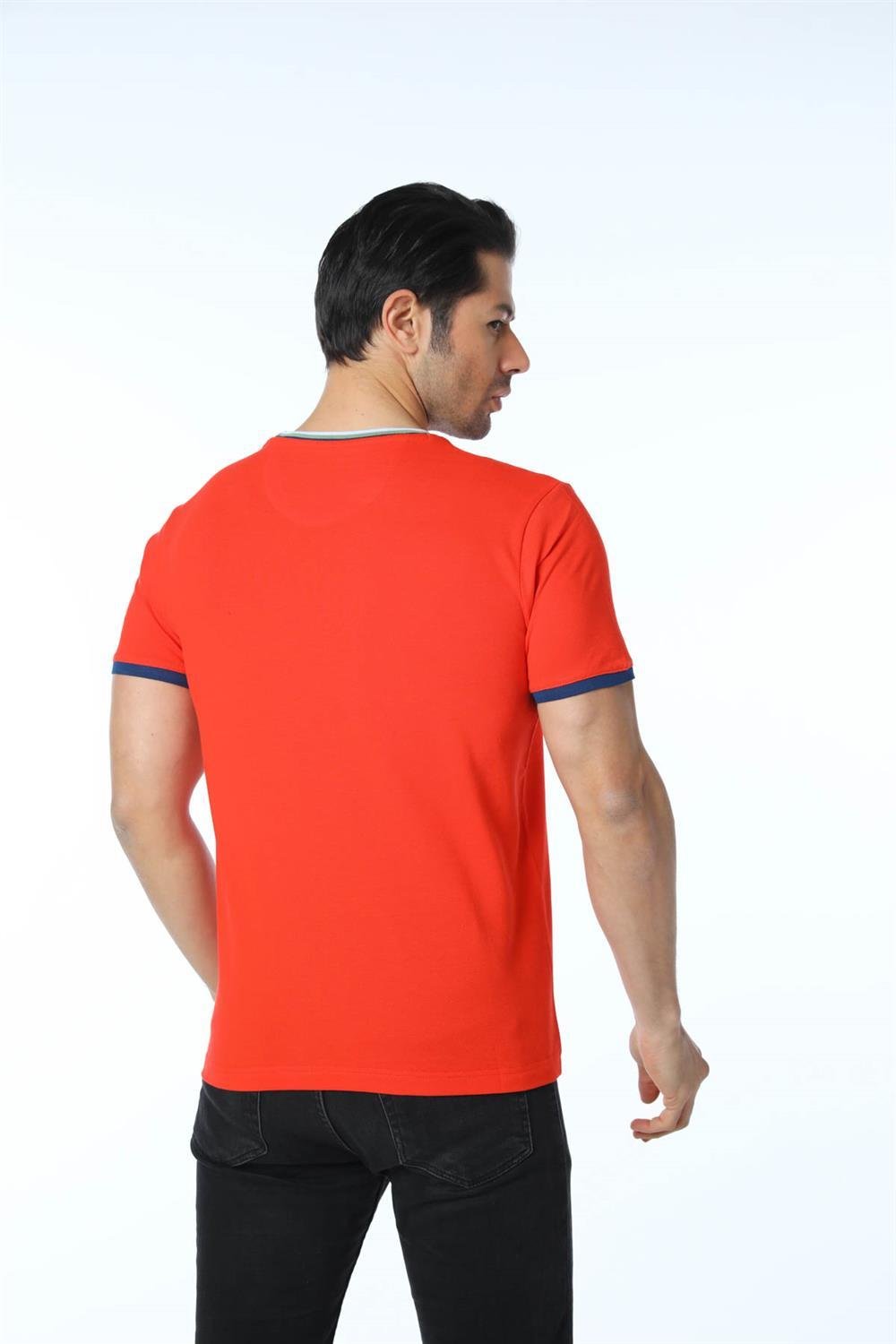Büyük Beden Basic Pike Bisiklet Yaka T-Shirt