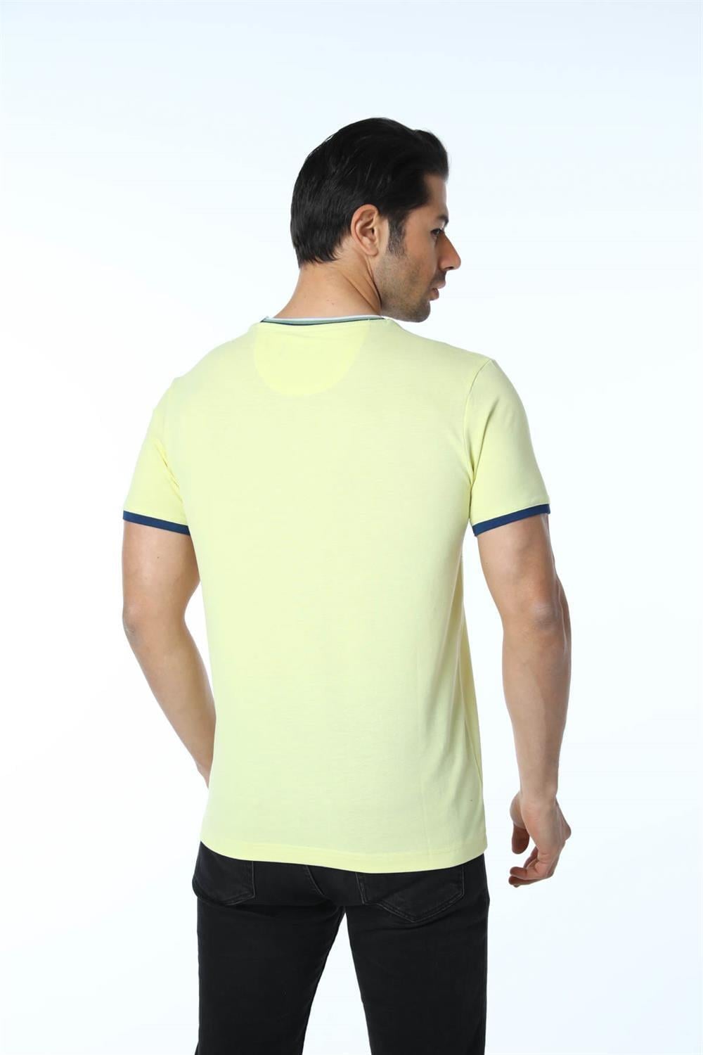 Büyük Beden Basic Pike Bisiklet Yaka T-Shirt