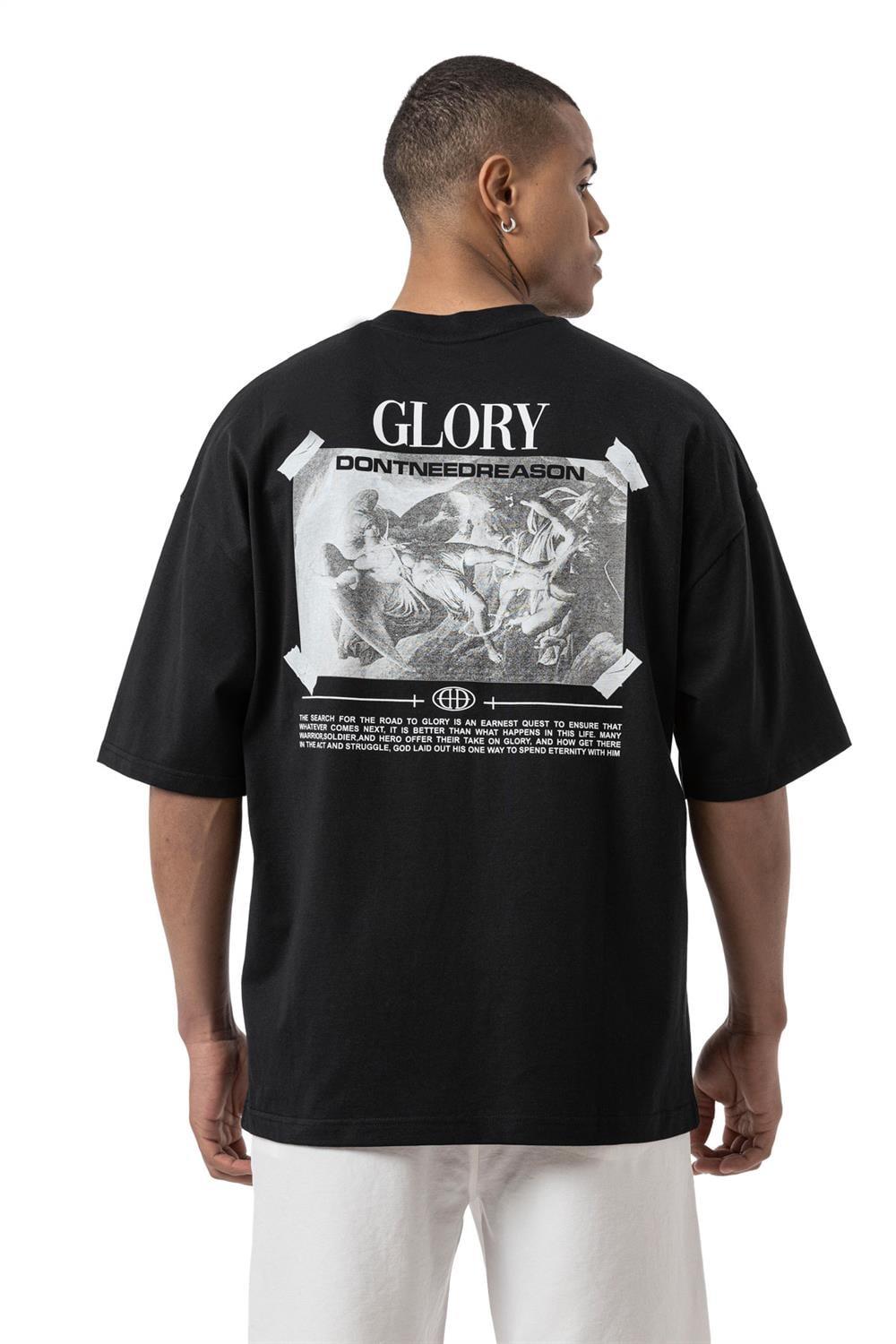 GLORY Baskılı Oversize T-Shirt