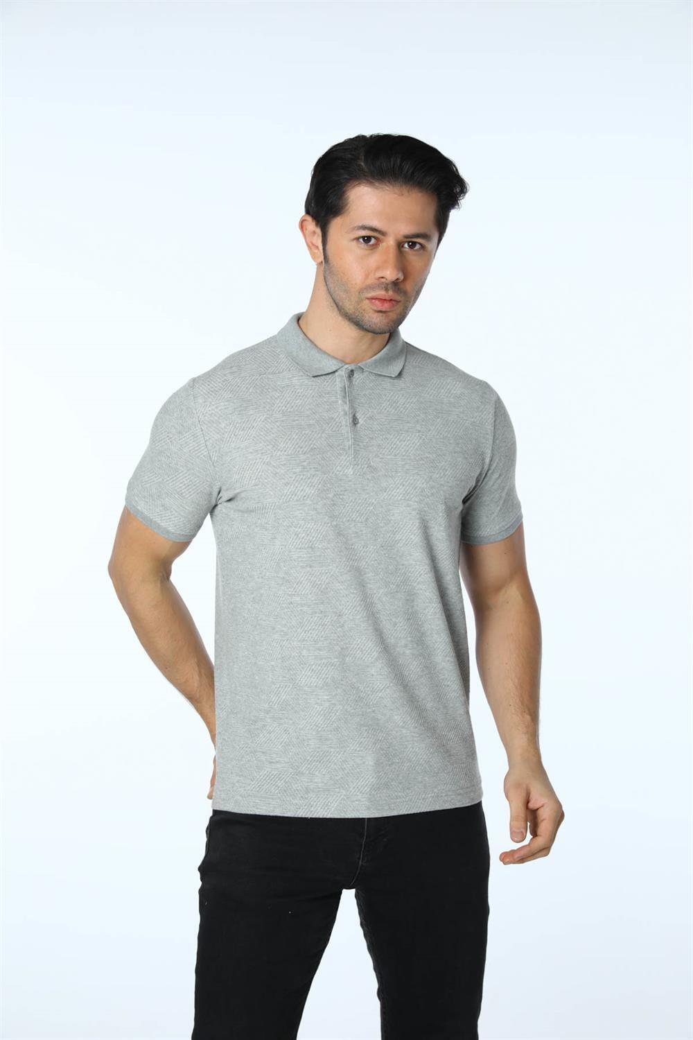 Jakarlı Polo Yaka T-Shirt