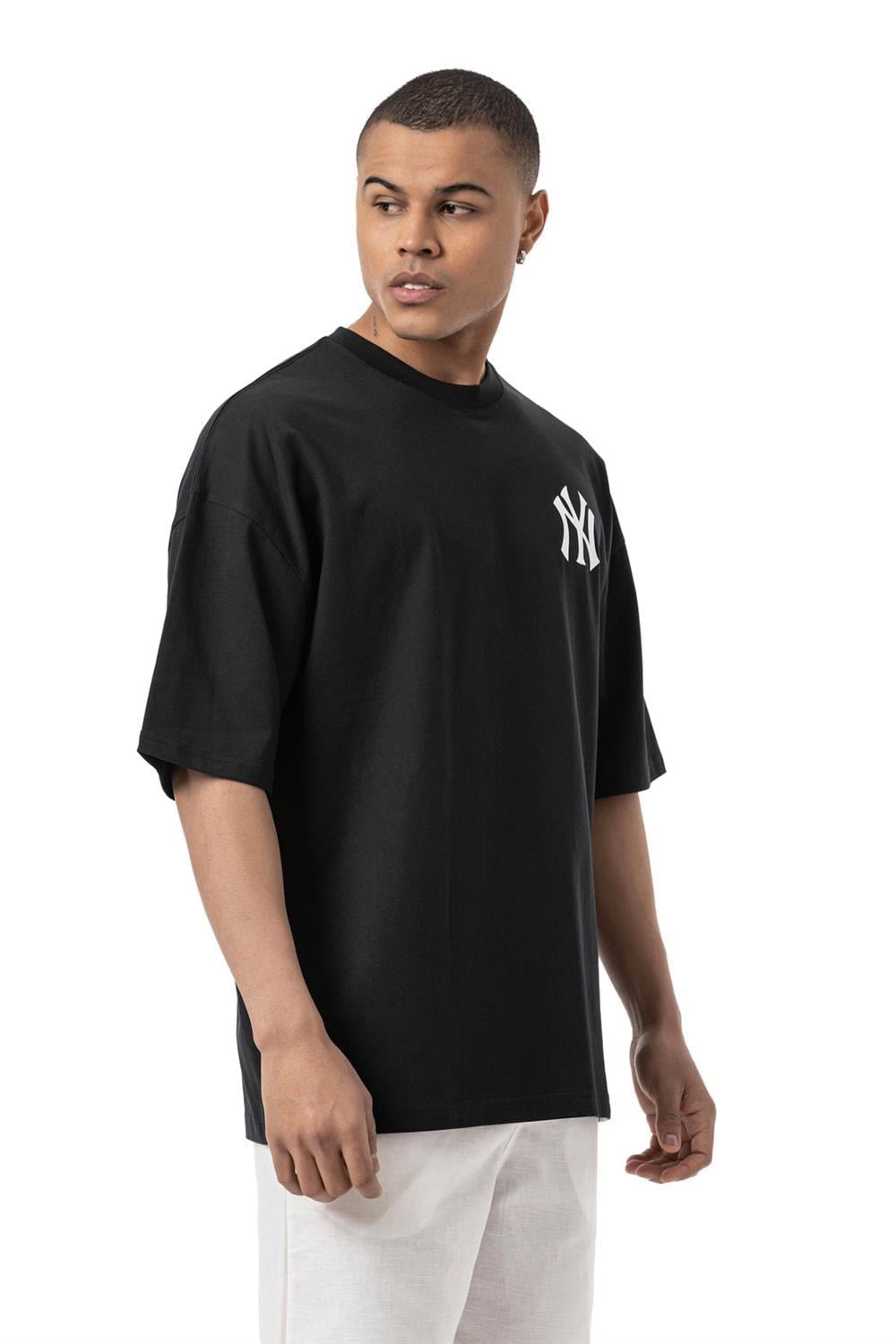 NY Baskılı Oversize T-Shirt