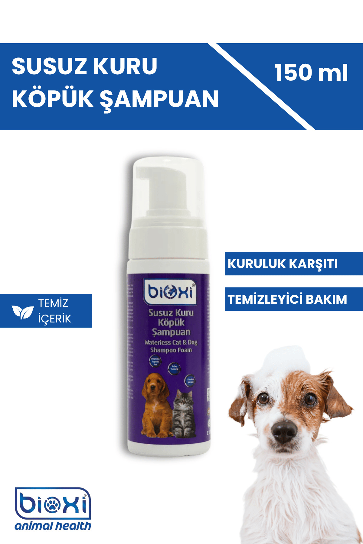 ® Susuz Kuru Köpük Şampuan 150ml (5.07 FLOZ) | Pratik Ve Etkili Temizlik
